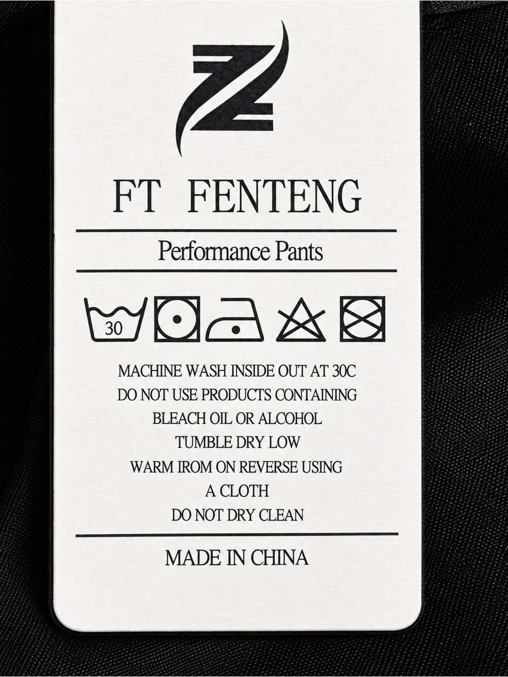 FT FENTENG Black Men's Swim Board Shorts with Flag Print